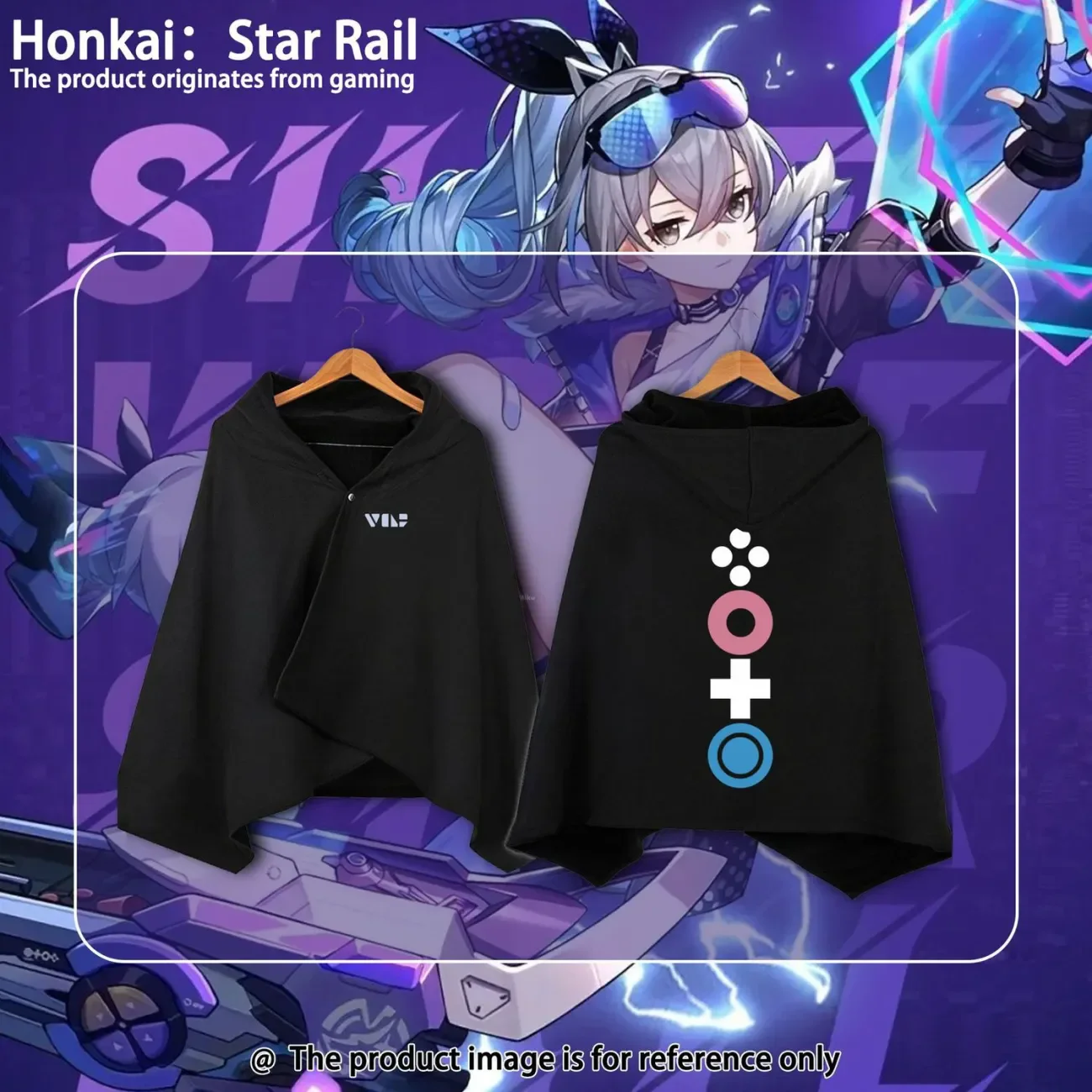 

Game Honkai: Star Rail Silver Wolf Cosplay Cloak Cape Shawl Coat Air Conditioning Blanket Nap Covers Blankets Clothing Anime