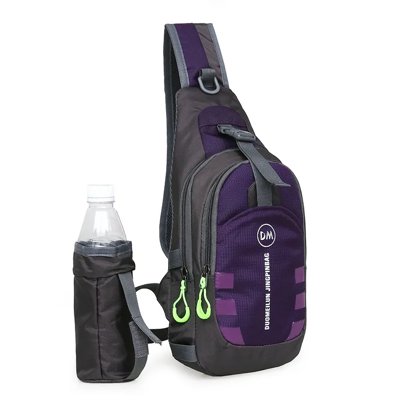 여성을위한 새로운 휴대용 고용량 야외 한 어깨 Crossbody 가방 스포츠 등산 및 승마 남자 가슴 가방 bolso 가방