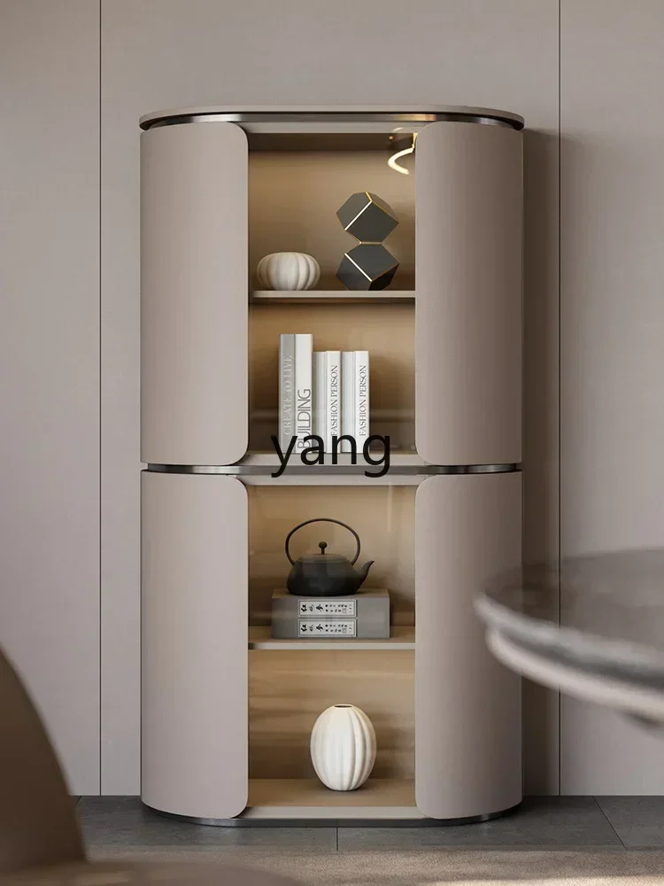 CX light luxury wine cabinet household living room corner cabinet villa high-end wall display cabinet