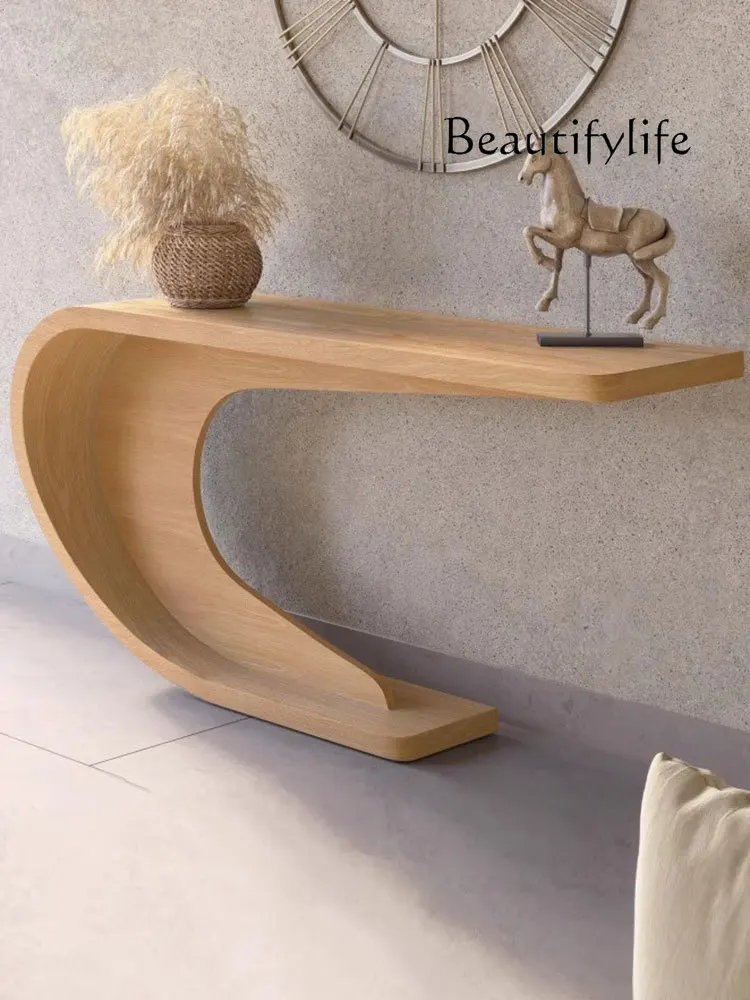 Nordic Console Design a Long Narrow Table Entry Door Console Tables Light Luxury and Simplicity Modern Creative