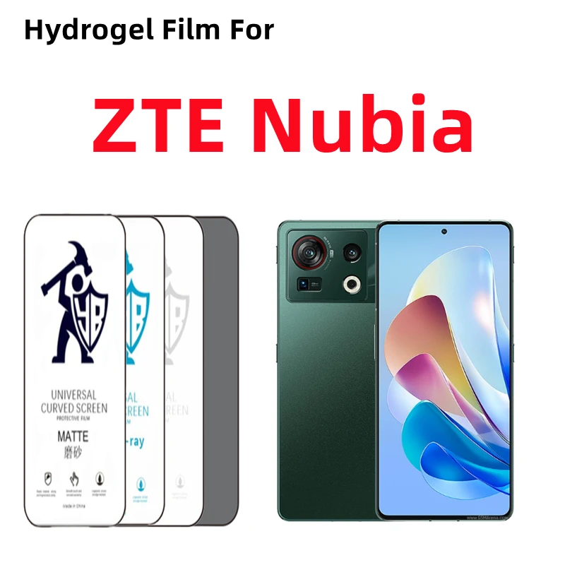 

2 шт. матовая Гидрогелевая пленка для Nubia Red Magic 7/8/9/10 Pro + Защита экрана для Nubia Z70/Z60/Z50 Ultra Z40pro HD антишпионская пленка