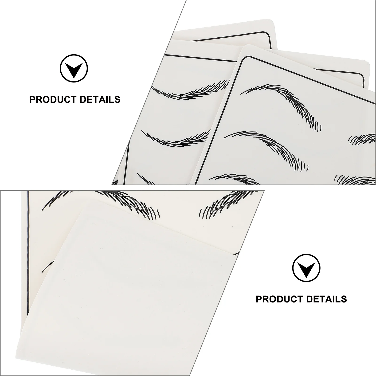 

6 шт., тренировочная кожа для микроблейдинга бровей для начинающих, прочный резиновый инструмент для макияжа с искусственной кожей, поставка