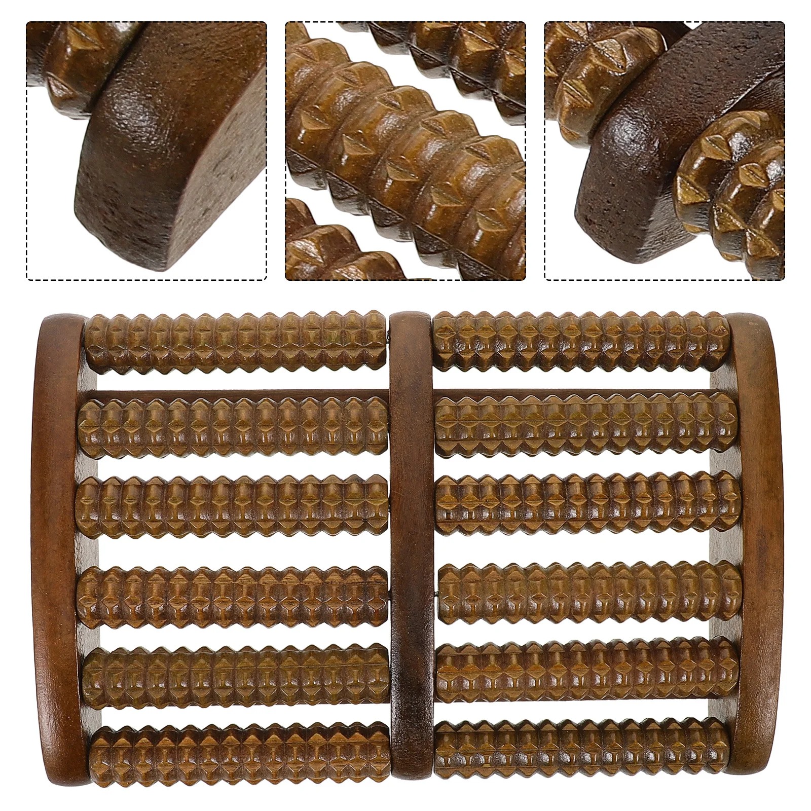 

Chicken Wing Wood Foot Massager Natural Manual Roller For Pressure Points Meridian Therapy Portable Home Office Use Feet