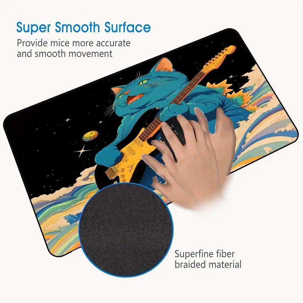 大型マウスパッド、オフィスパッド、ゴム製滑り止めマウスパッドデスクパッド、頑丈で耐久性があり、あらゆるシーンに適しています、PCアクセサリー、デスク