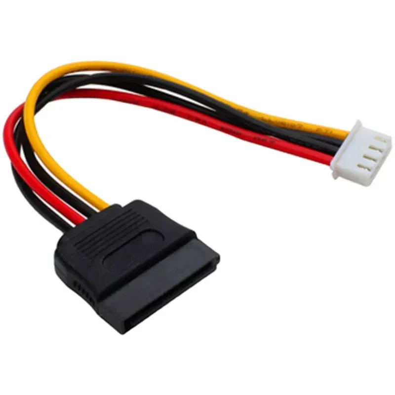 ITX Power Cord SATA 15P Female to Small 4PIN Female 2.54mm Pitch to SATA Female SATA Power Cable