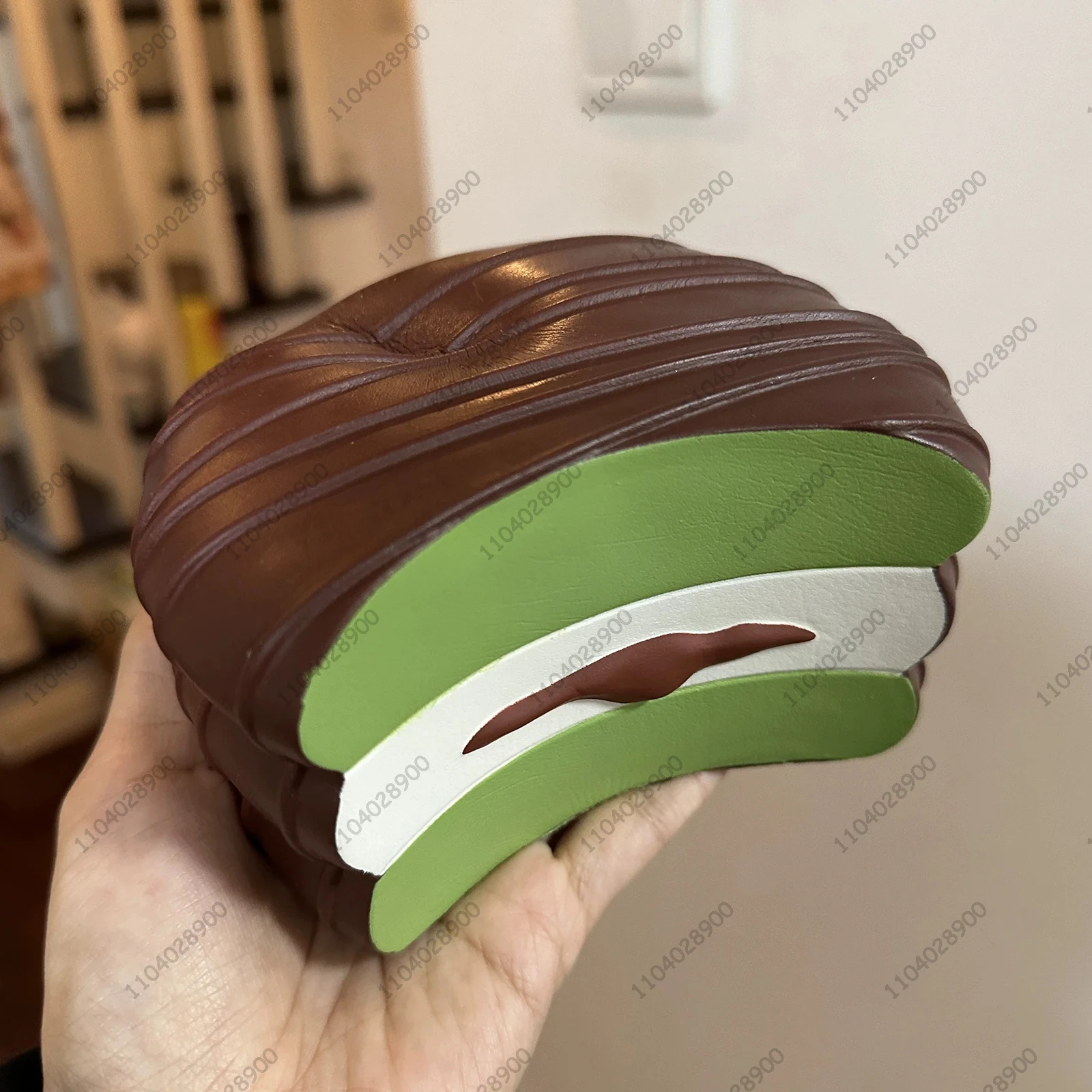Grote Chocoladetaart Langzaam Stijgende Squishy Giant Matcha Cake Pie Gebak Fidget Speelgoed Knijp Speelgoed Stress Release Hand Relax Speelgoed Cadeau