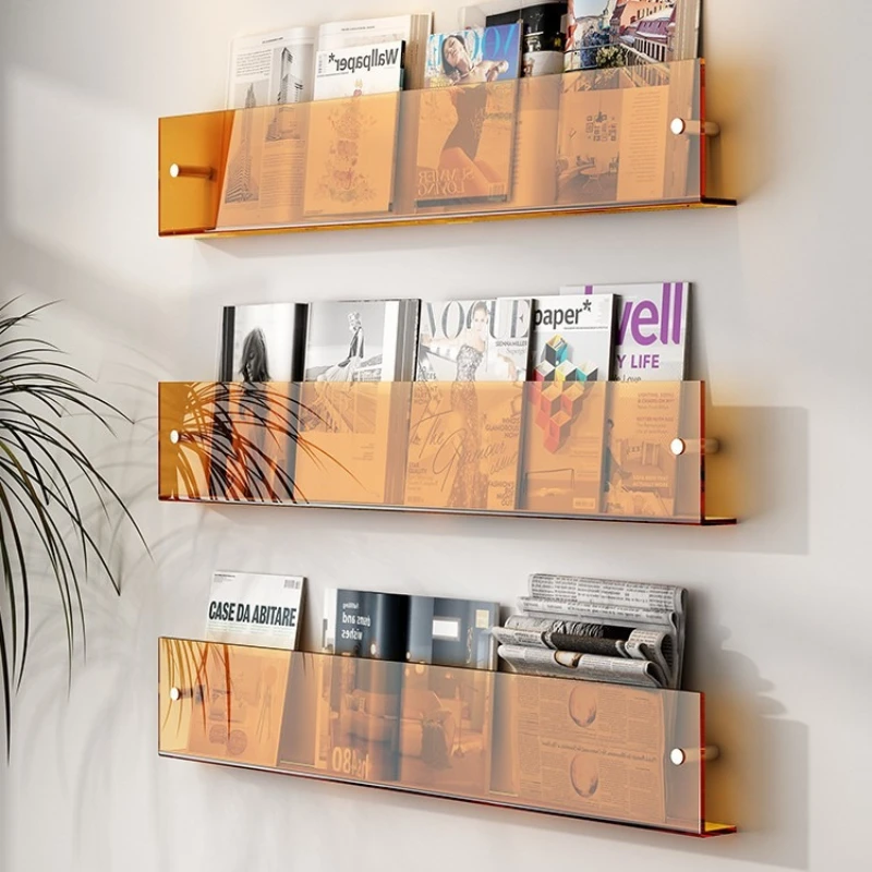 

Office Kitchen Magazine Racks Wall Shelf Display Living Room Magazine Racks Nordic Plastic Furniture Стенд Для Журнала MHSNJ