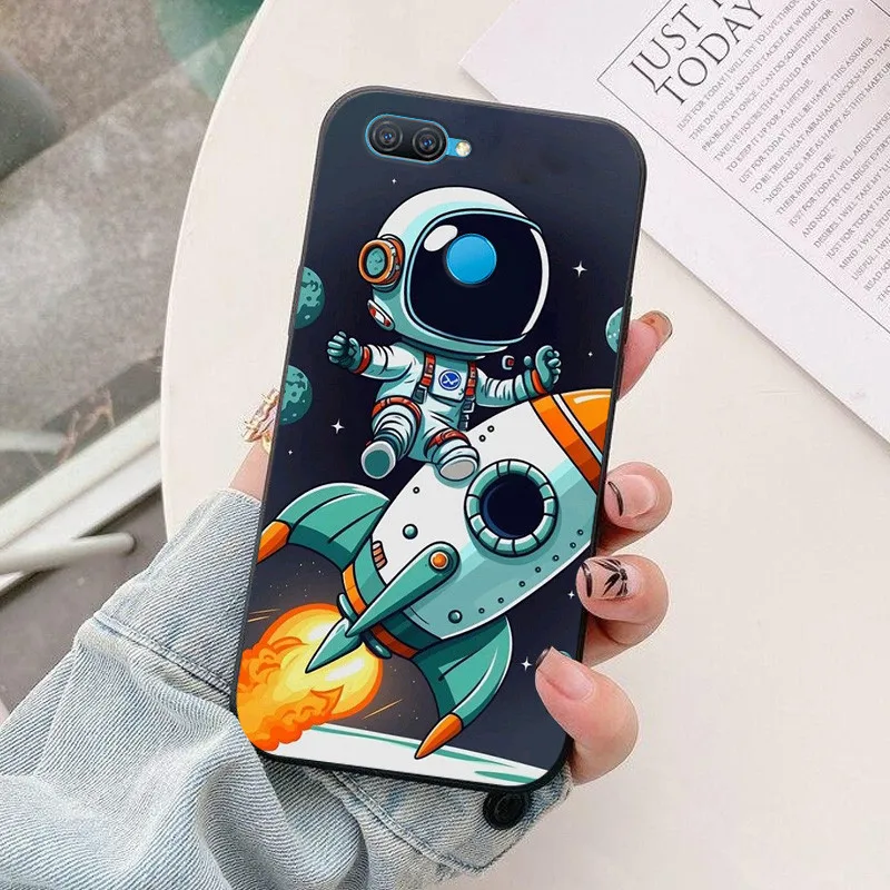 For OPPO A12 Case Colorful Painted Cover Soft Silicone Phone Case For OPPO A7 AX7 Back Covers Bumper Coque A12 CPH2083 CPH2077