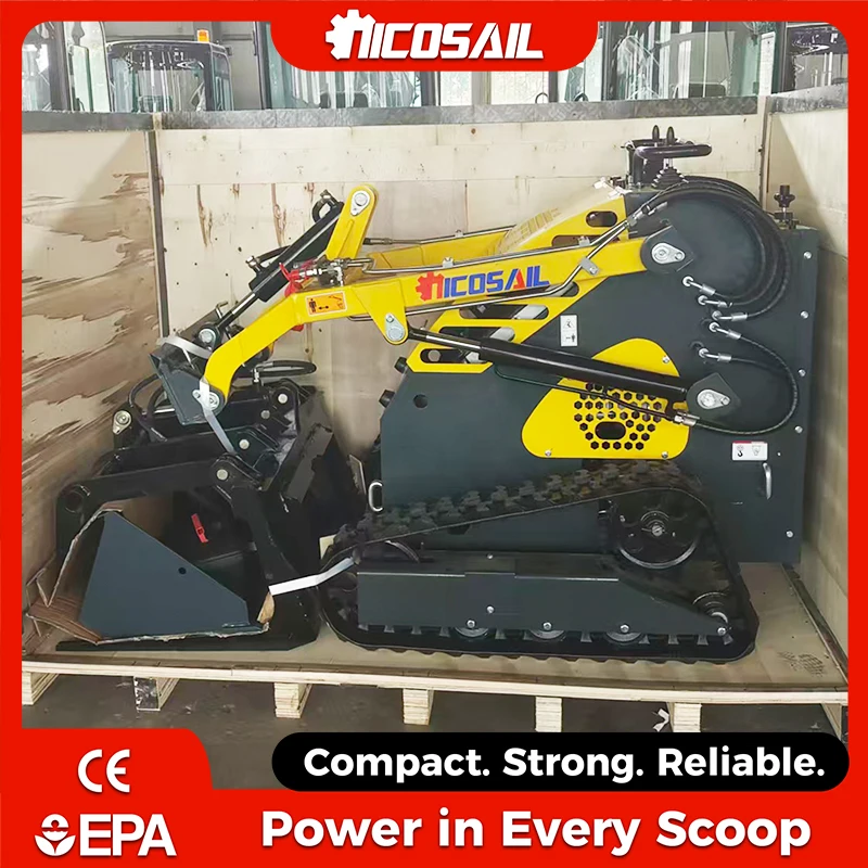 

"Mini Skid Steer Loader CE EPA Certified 4WD Diesel Compact Track Loader Multifunctional for Construction Farm Garden "