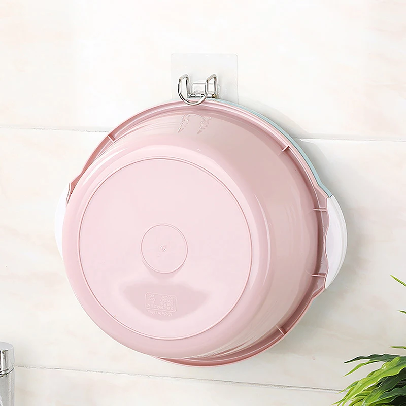 Punch-Free Sticky Wall-mounted Storage Hooks para Banheiro e Cozinha, Traceless Rack, Washbasin Organizer, Save Space, Adhesive Hook, Storage Rack