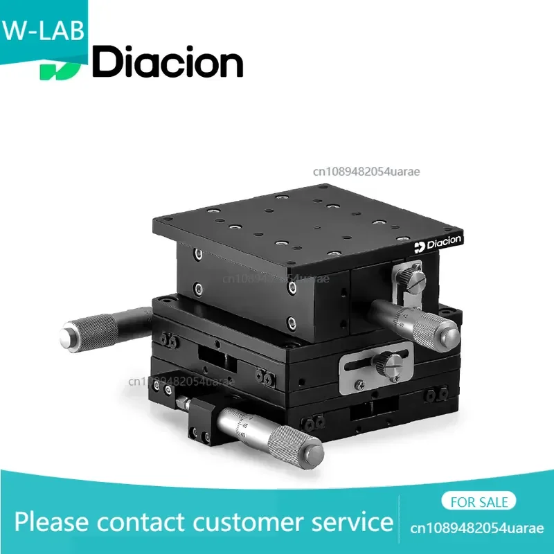 Diacion XYZ Aluminum Alloy High Precision Multi-axis Stage 90mm Positioning Optical System Micrometer Heads Feeding Linear