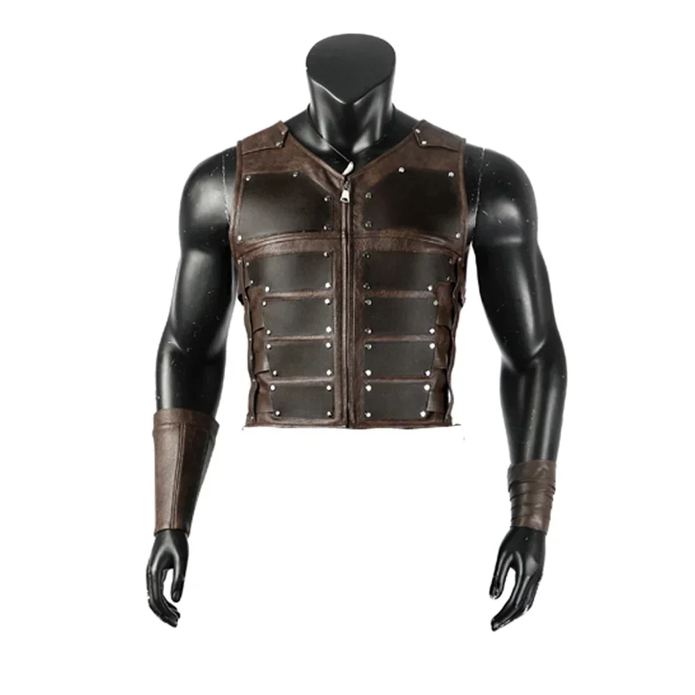 [حسب الطلب] أزياء تنكرية لفيلم هنتر كرافين الجديدة سترة بدون أكمام ملابس كرنفال الهالوين زي سيرجي كرافينوف