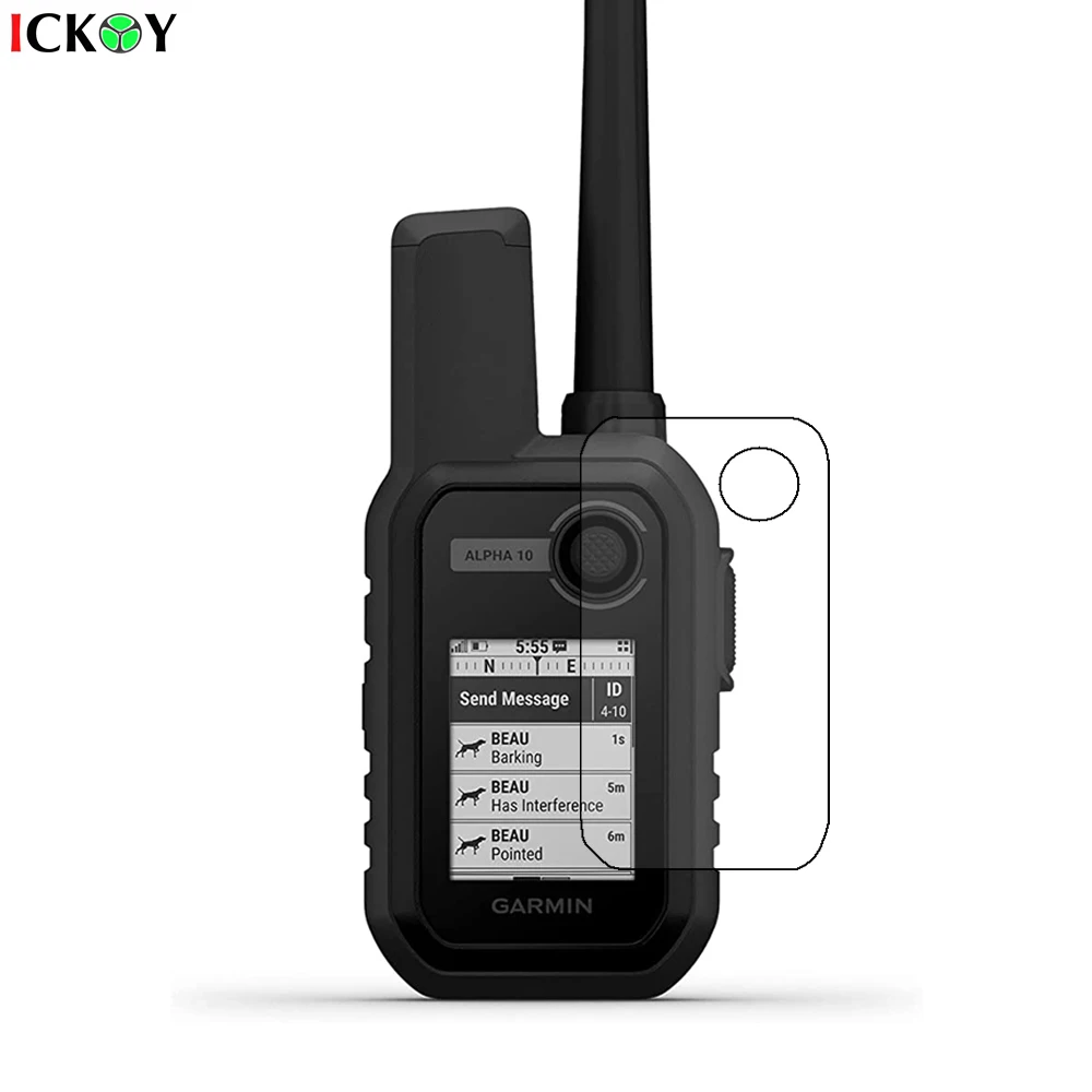 واقي شاشة LCD شفاف لملحقات أجهزة تتبع الكلاب Garmin Alpha 10 Alpha10 المحمولة GPS Shield