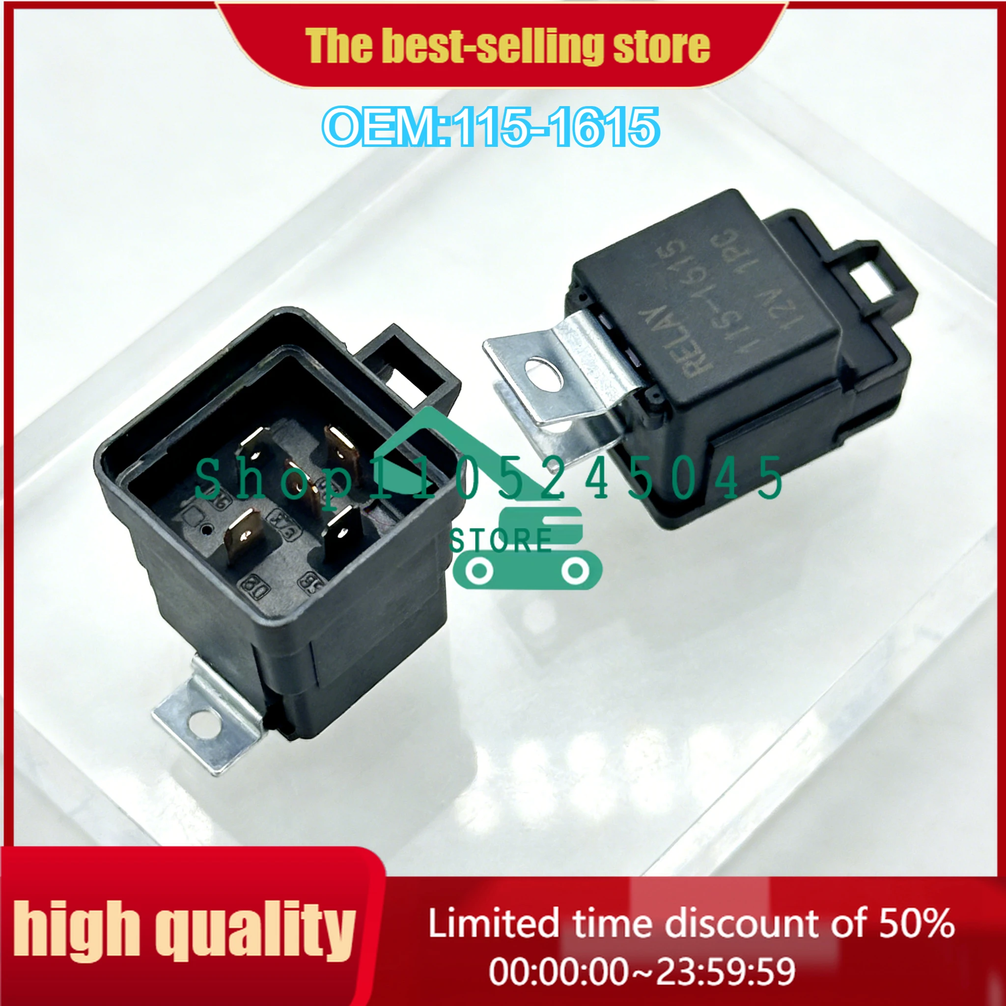 

1PC High Quality 12V Relay 115-1615 1151615 for Backhoe Loarder 414E 416C 416D 416E 420D Starter General Motor