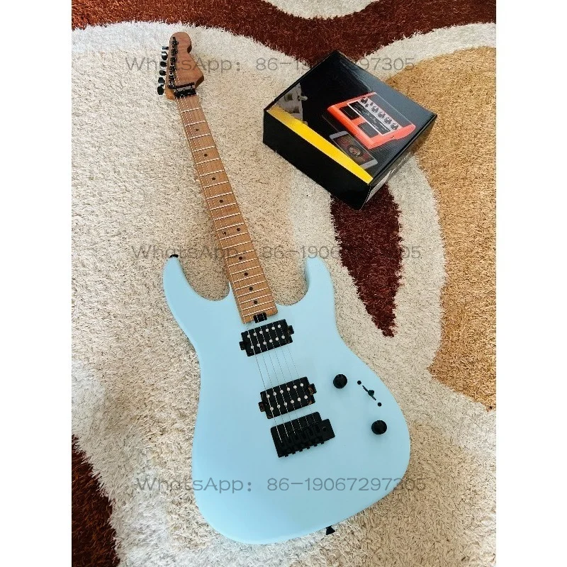 Electric Guitar, Beginners and Advanced, Tiger Pattern Roasted Maple, Matte Paint, Front and Back Instruments