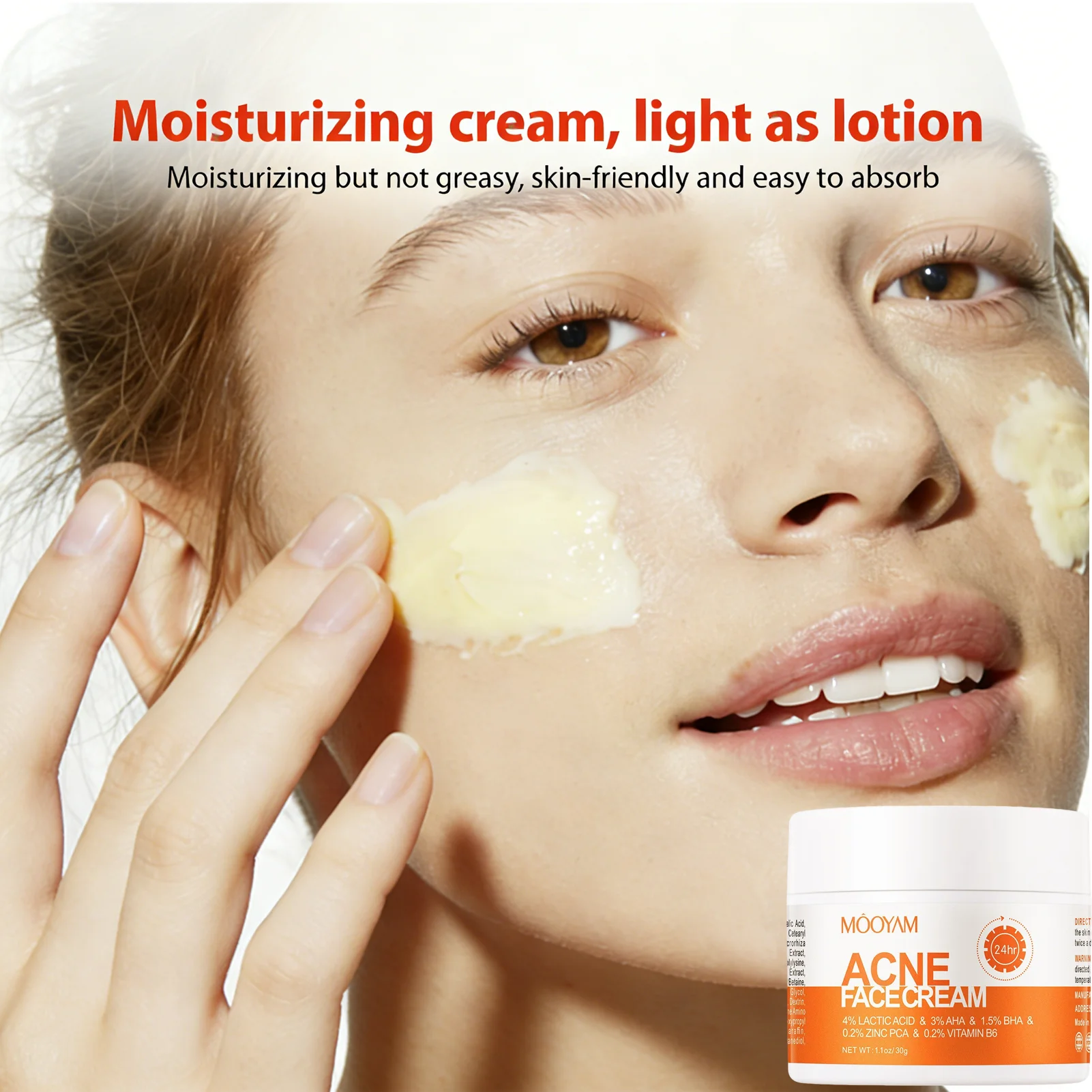 Herbal Acne Treatment Cream Anti Acne Face Cream Pimple Removal Spots Oil Control Shrink Pores Moisturizing Skin Care Cream