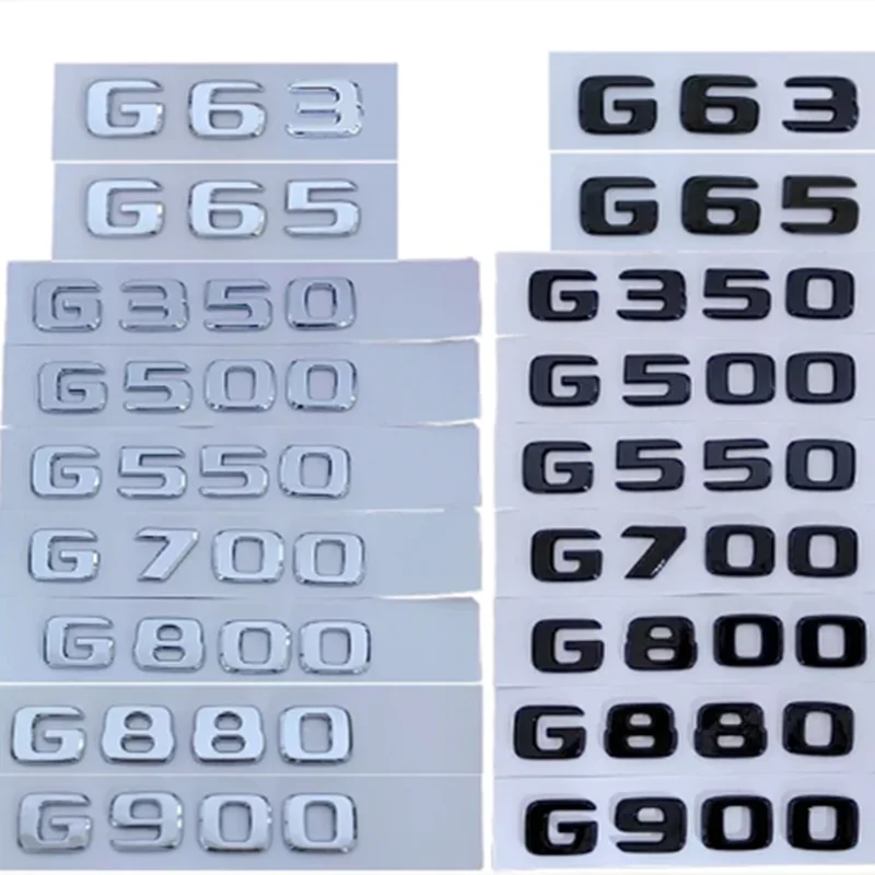 

Car Trunk Letters Logo Emblem Badge Decals Sticker For Mercedes Benz G Class G55 G63 G65 G350 G500 G550 W461 W463 W464 G700