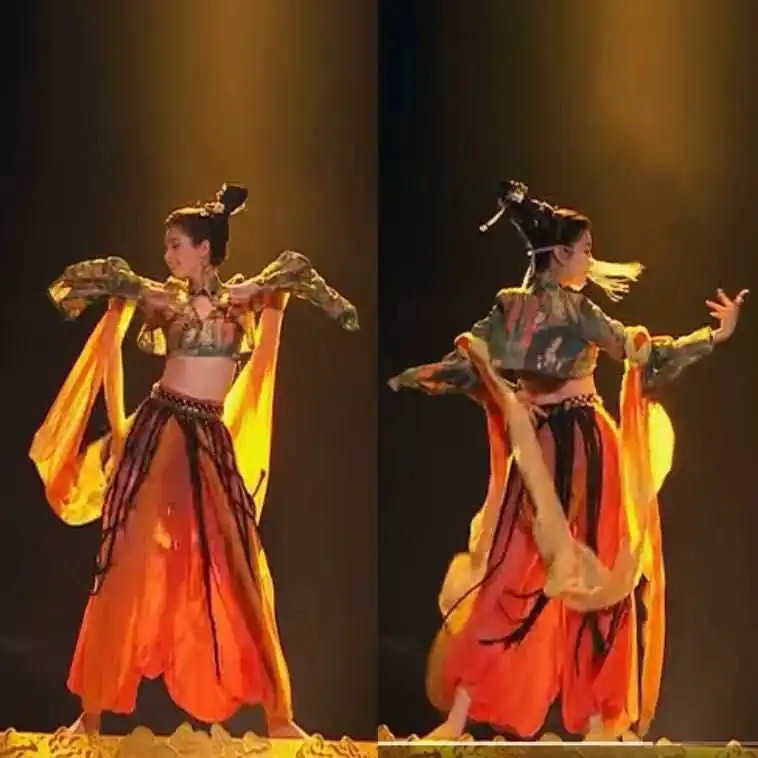 

Dunhuang Dance Flying Dance Theme Show Shadow Dance Party Nightclub Bar gogo Costume
