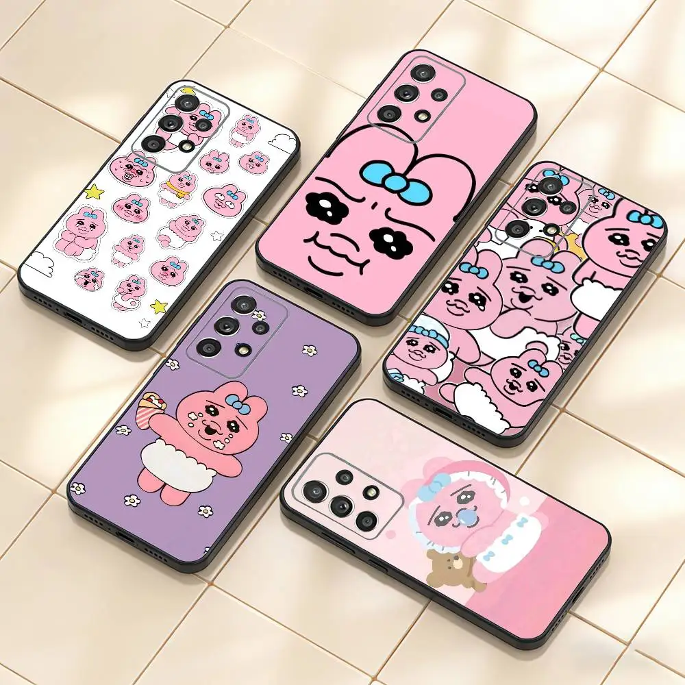 

Cartoon O-Opanchu Usagi Phone Case For Samsung S25,S24,S21,S22,S23,S30,Ultra,S20,Plus,Fe,Note,10,9,5G Black Cover