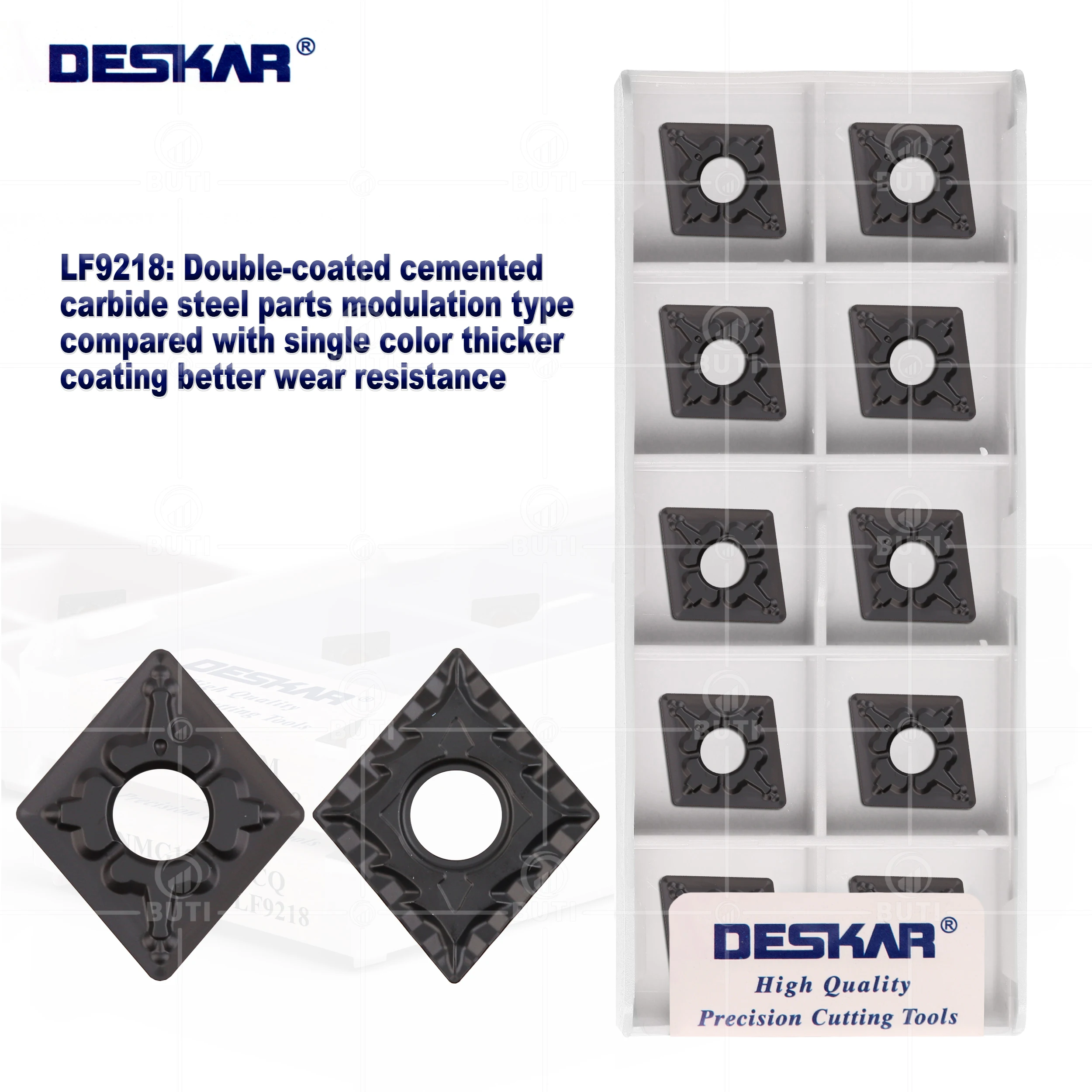 Deskar 100 Original Cnmg120404 Cnmg120408 Cnmg120412 tm cq Lf9218 Torno Ferramentas de Torneamento Carboneto Insere Lâminas de Corte para Aço