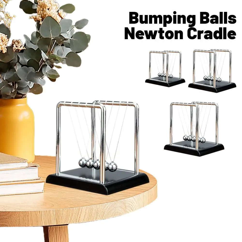 Newton's Cradle Balance Ball Steel Pendulum Motion Toy for Physics Science Education Stress Relief Desk Christmas Home Decor