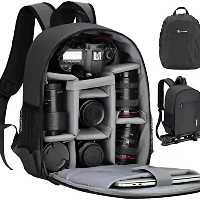 Multi-functional Camera Backpack Video Digital Shoulder Camera Bag Waterproof Photo Knapsack Case DSLR For Canon For Nikon/ Sony