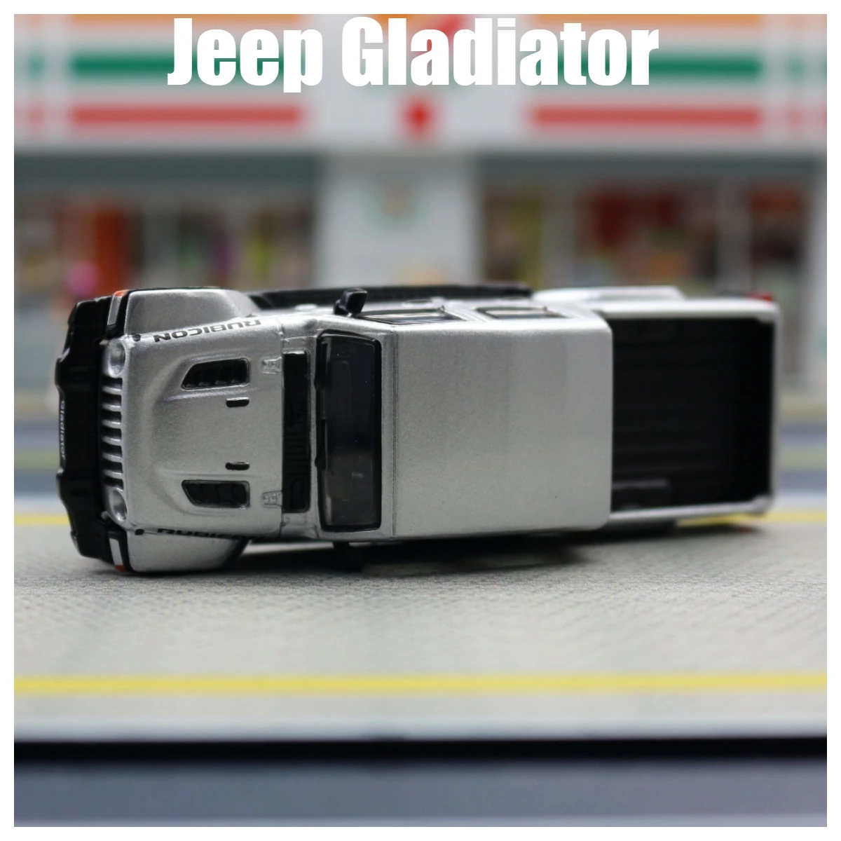 1:64 Jeep Rubicon Gladiator Pickup Truck Miniature Model, JKM 1/64 Toy Car Vehicle Free Wheel Diecast Alloy Collection Gift