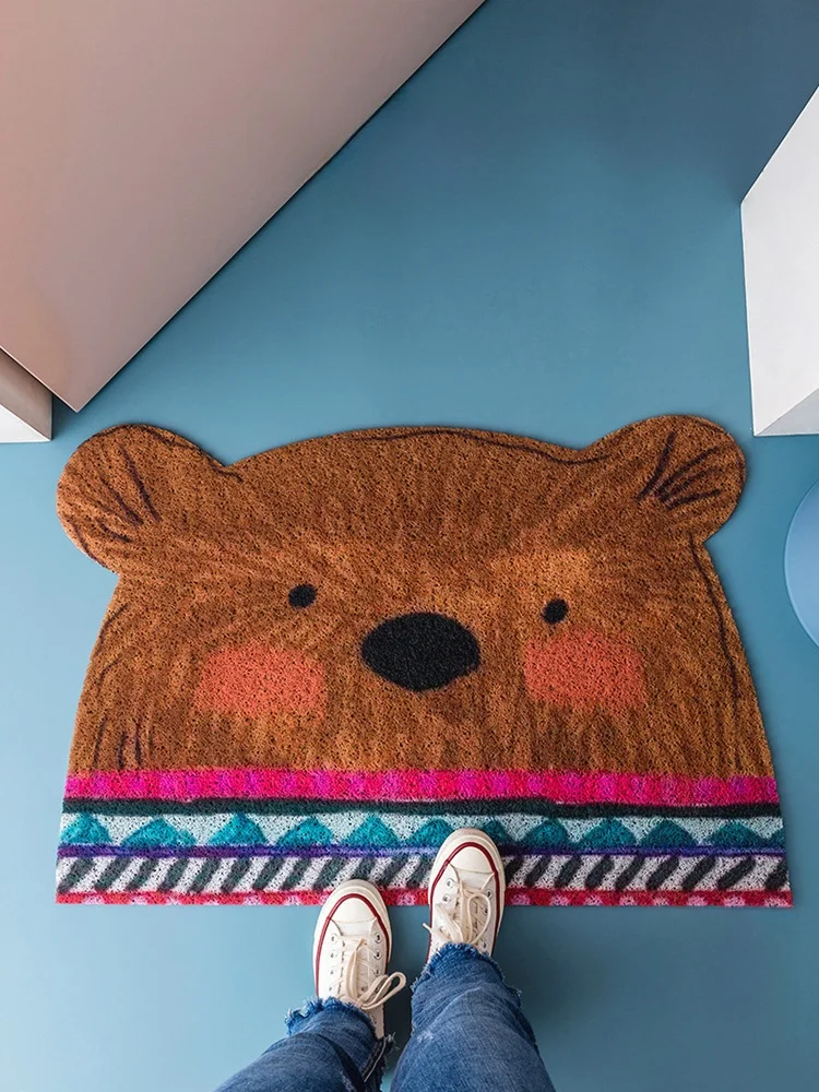 

Противоскользящий коврик с мультяшным рисунком для входной двери JOJOS L PDbenhong, для гостиной, спальни, чайной комнаты, кабинета, полиэстер, ПВХ