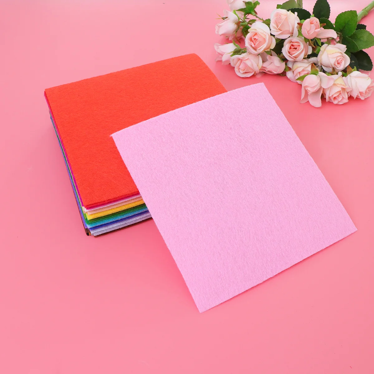 

40pcs 30X20Cm Colored Felt Cloth Diy Felt Sheets For Craft Making Kindergarten Crafts Manual Diy Material Multi-Purpose