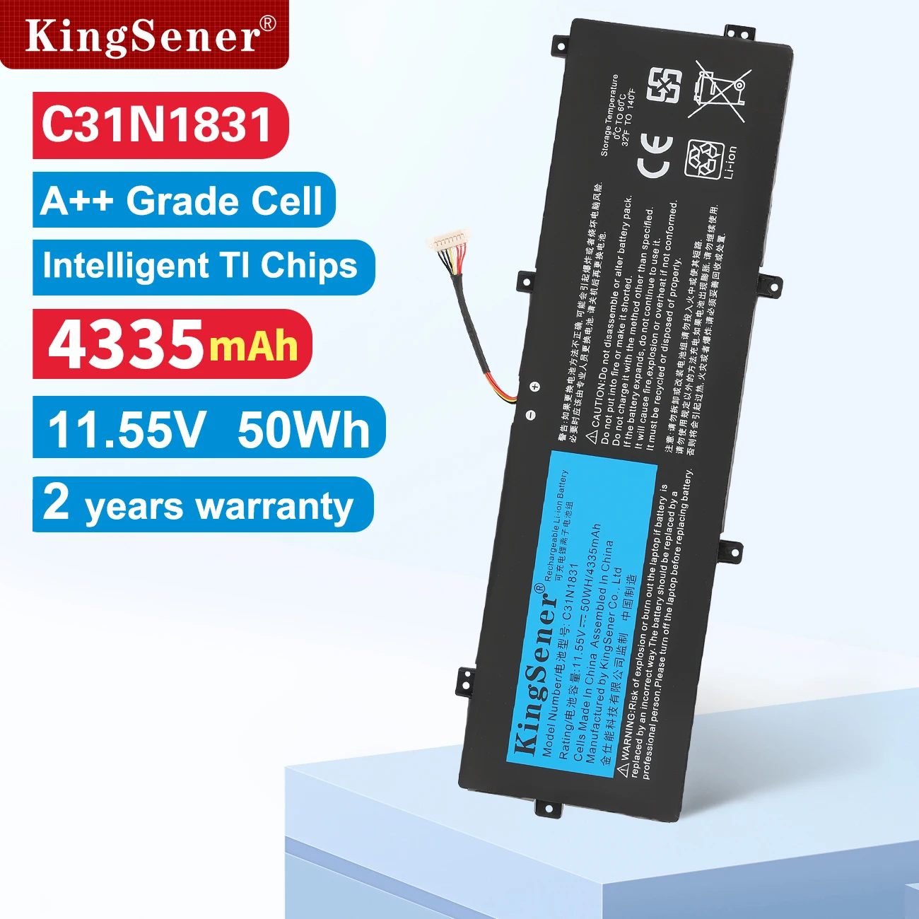 KingSener-batería modelo C31N1831 para ordenador portátil, pieza de PC para ASUS P3540FA, P3548FA, P574FA, PE574FA, PX574F Series Notebook 0B200-03330200, 11,55 V, 4335mAh