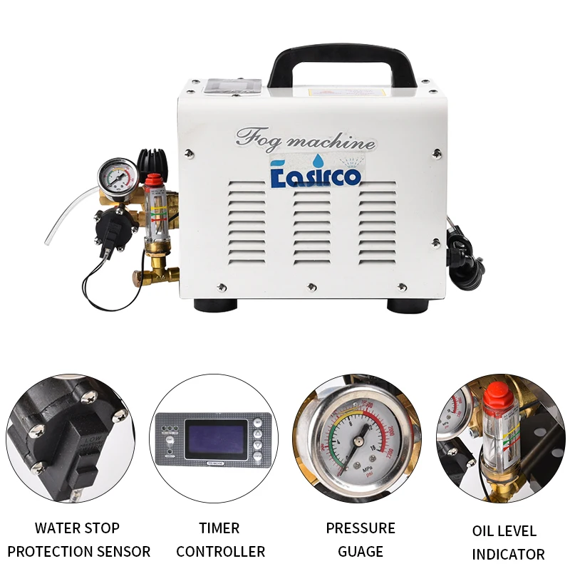 

High pressure Mist cooling system with humidity controller great for mushroom greenhouse. Humidity sensor included