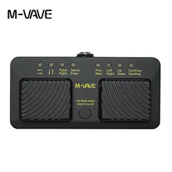 M-VAVE Cube Turner Pro Wireless Bluetooth Page Turner Silent Foot Pedal USB Rechargeable for iPad iPhone Tablet Smart Phone