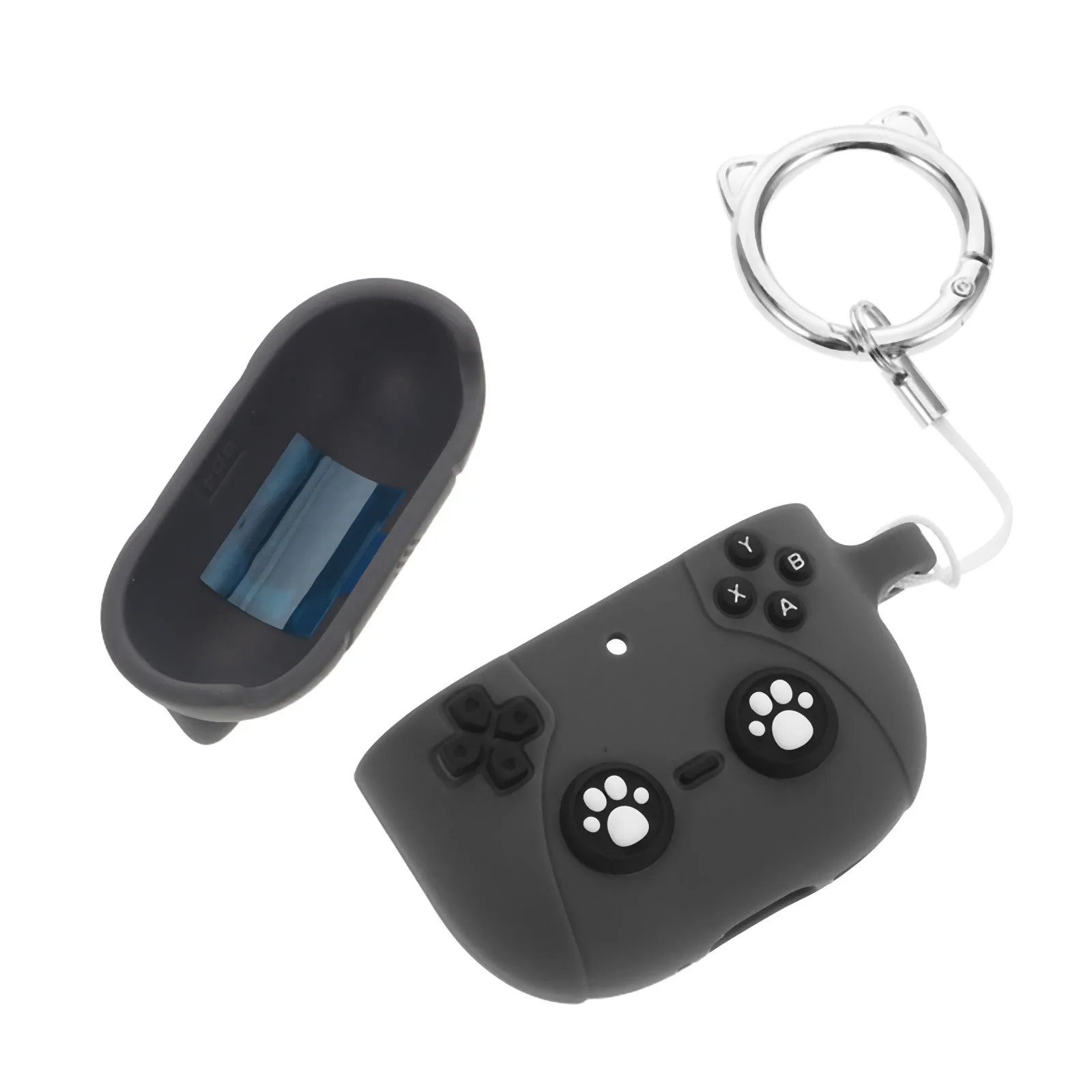 

Dark Grey Silicone Earbud Case for 4 - Lightweight Portable Protective Cover with Soft Grip and Stylish Look