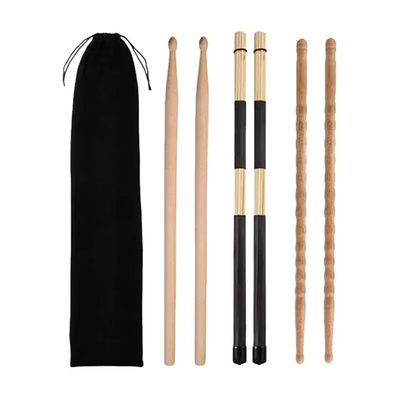 

Эргономичные деревянные барабанные палочки с технологией низкой вибрации и улучшенным контролем, подходящие для любителей игры