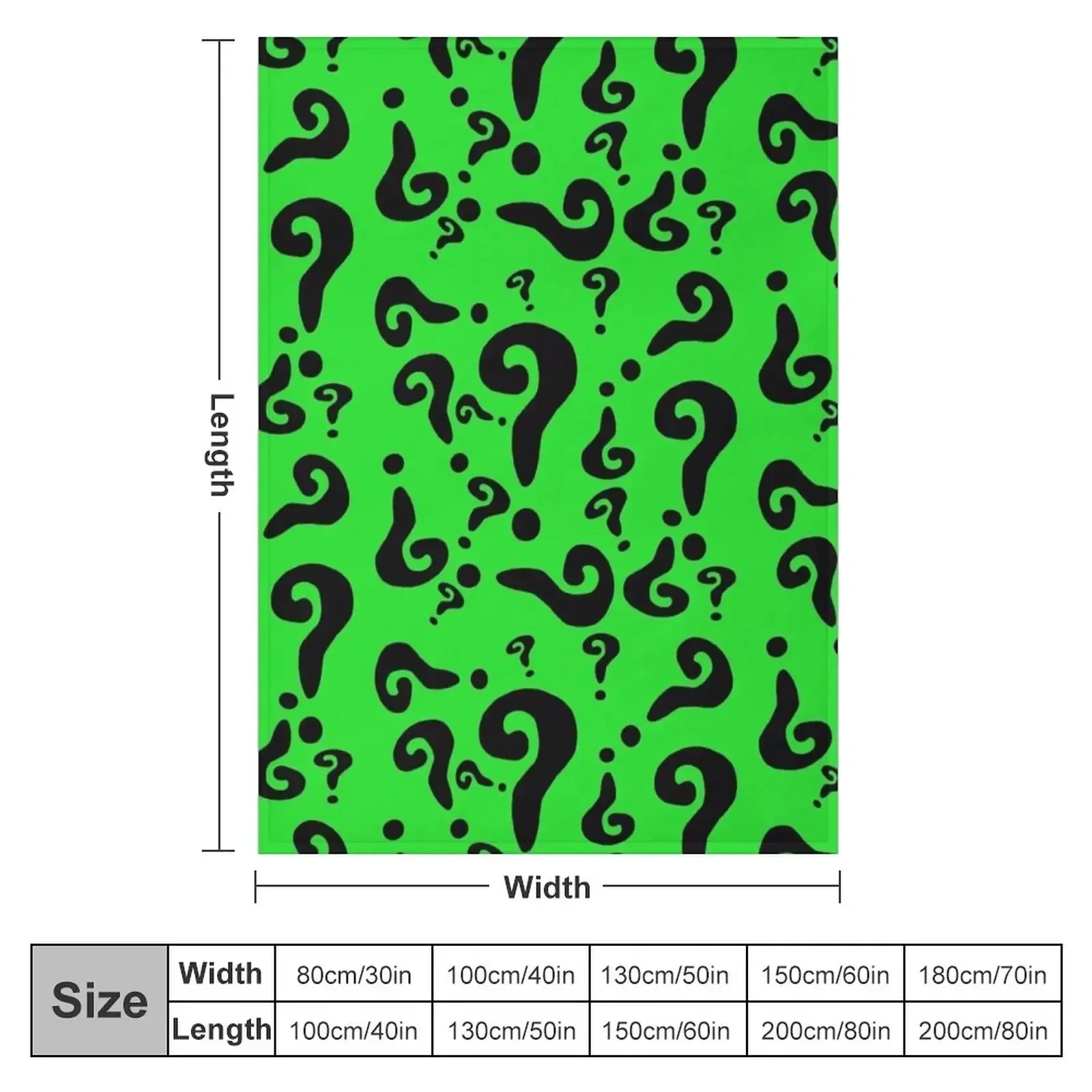 The Riddler Throw Blanket Cute Plaid Picnic Blankets