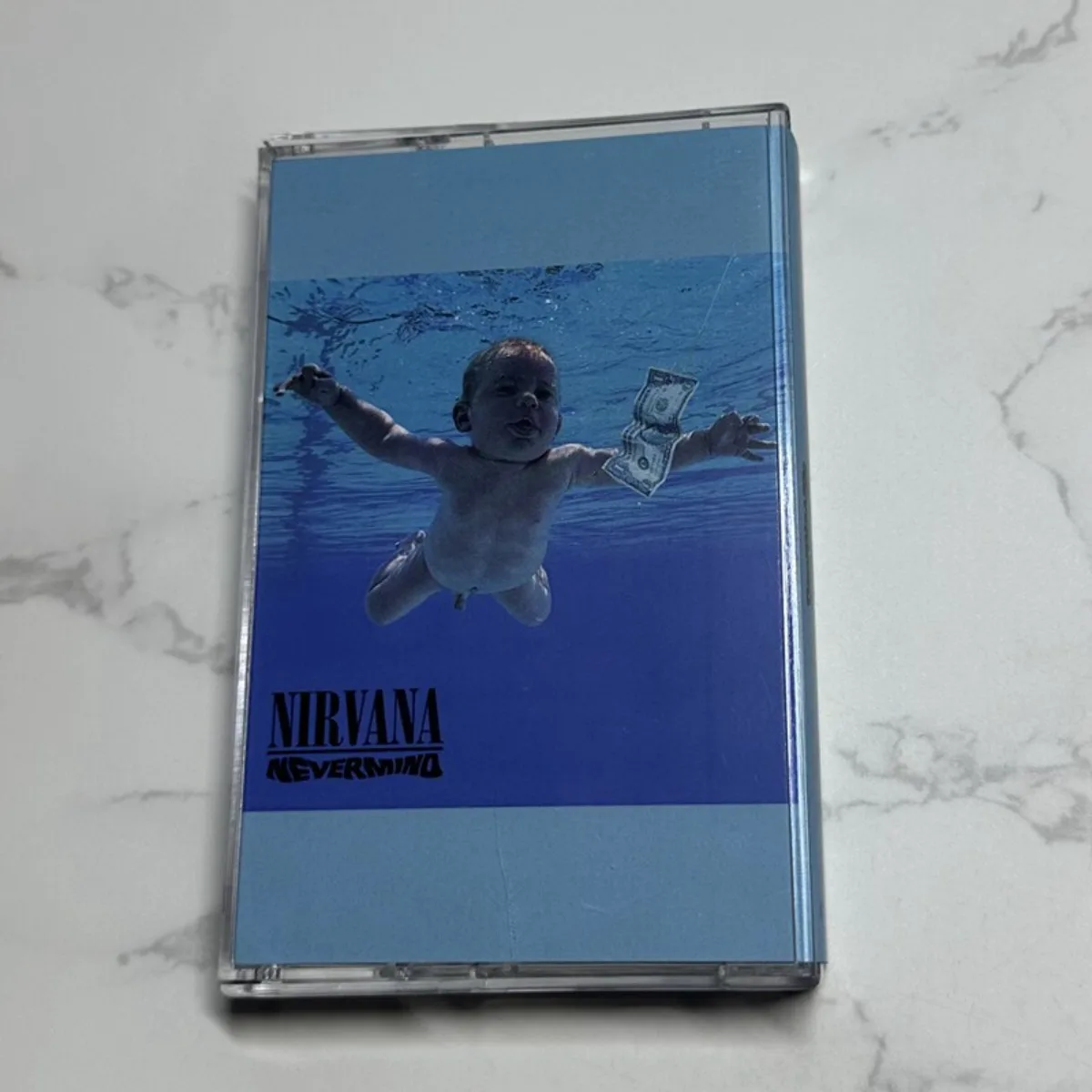

Nirvana Nevermind Cassette Tape Grunge Rock Music Album Classic Vintage Audio for Rock Fans Listening and Collection