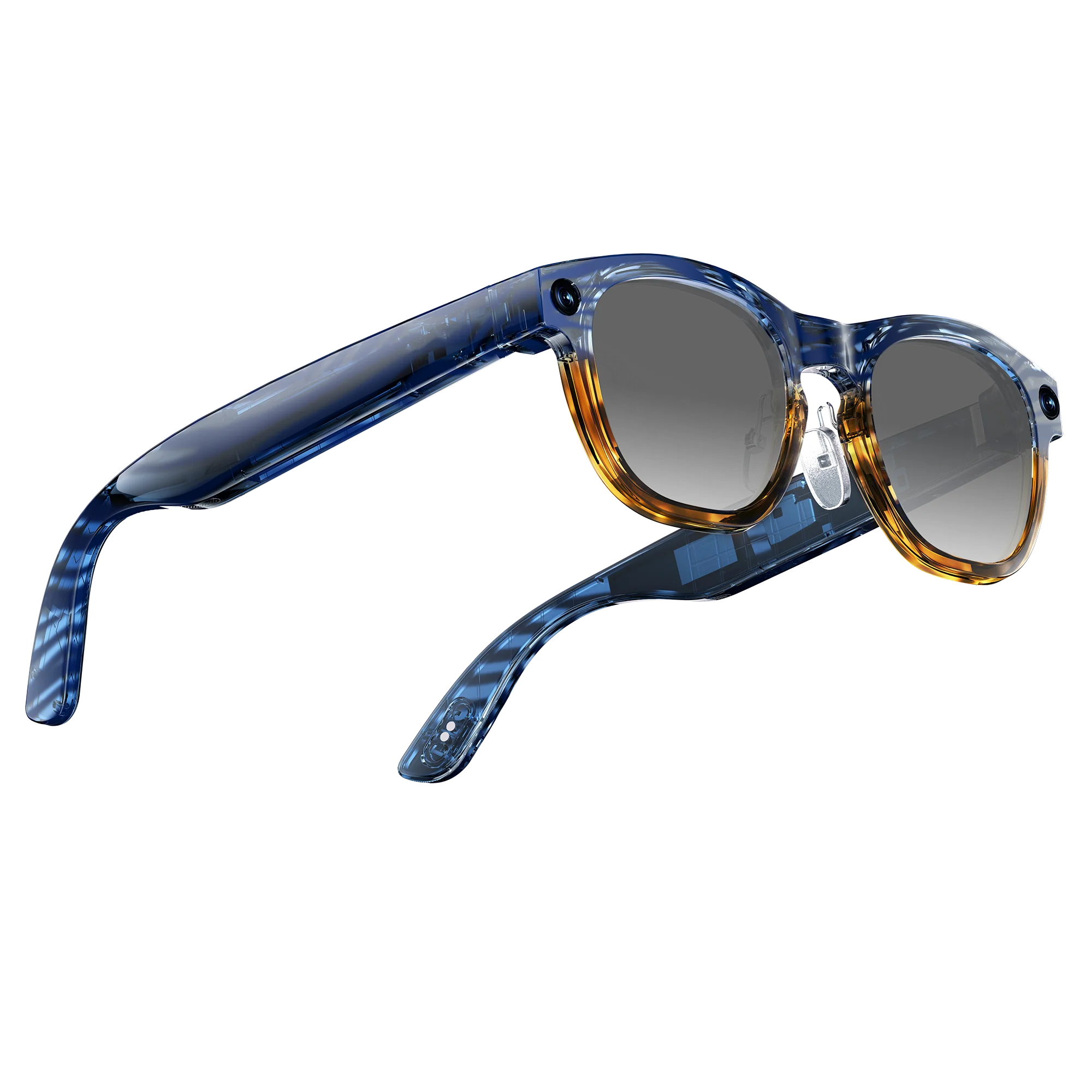 FancyView AI Smart Glasses 8MP Camera Glasses Video Recording Wifi6 Fast Transfer AI Voice Assistant, Real-time Translation