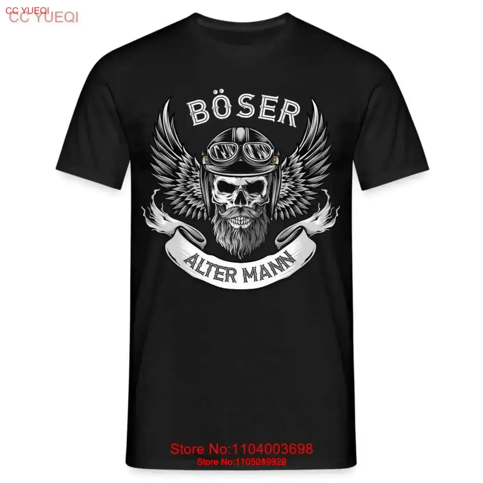 السائق دراجة نارية الجمجمة سيئة الرجل العجوز تي شيرت خمر غسلها قليلا تنوعا مصمم الأزياء الملابس تنفس الشارع الشهير #1