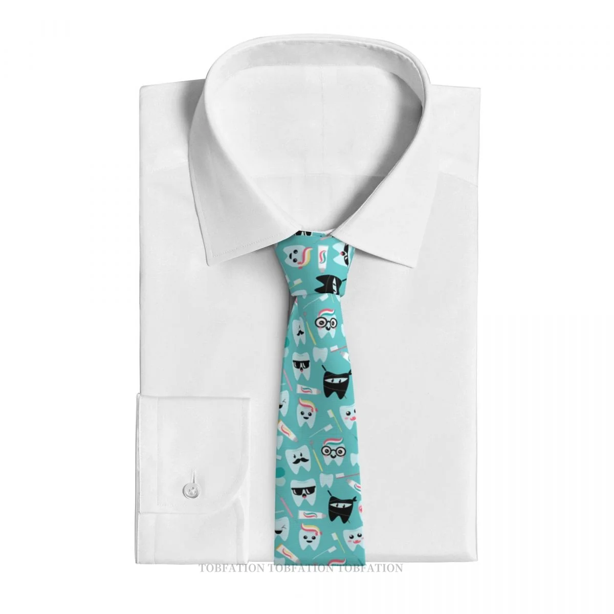 Practice Tooth Men Ties 3D Printed Hip-Hop Street Business Wedding Party Shirt Accessories