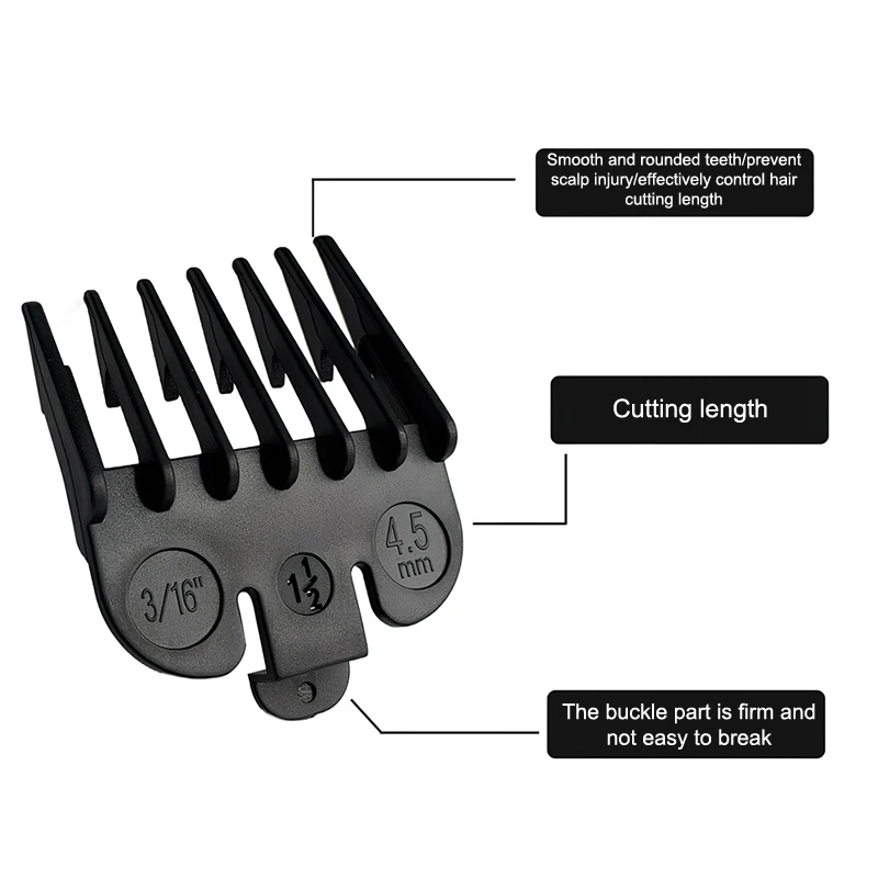 2Pcs Hair Clipper Limit Comb Guide Limit Comb Trimmer Guards Attachment Universal