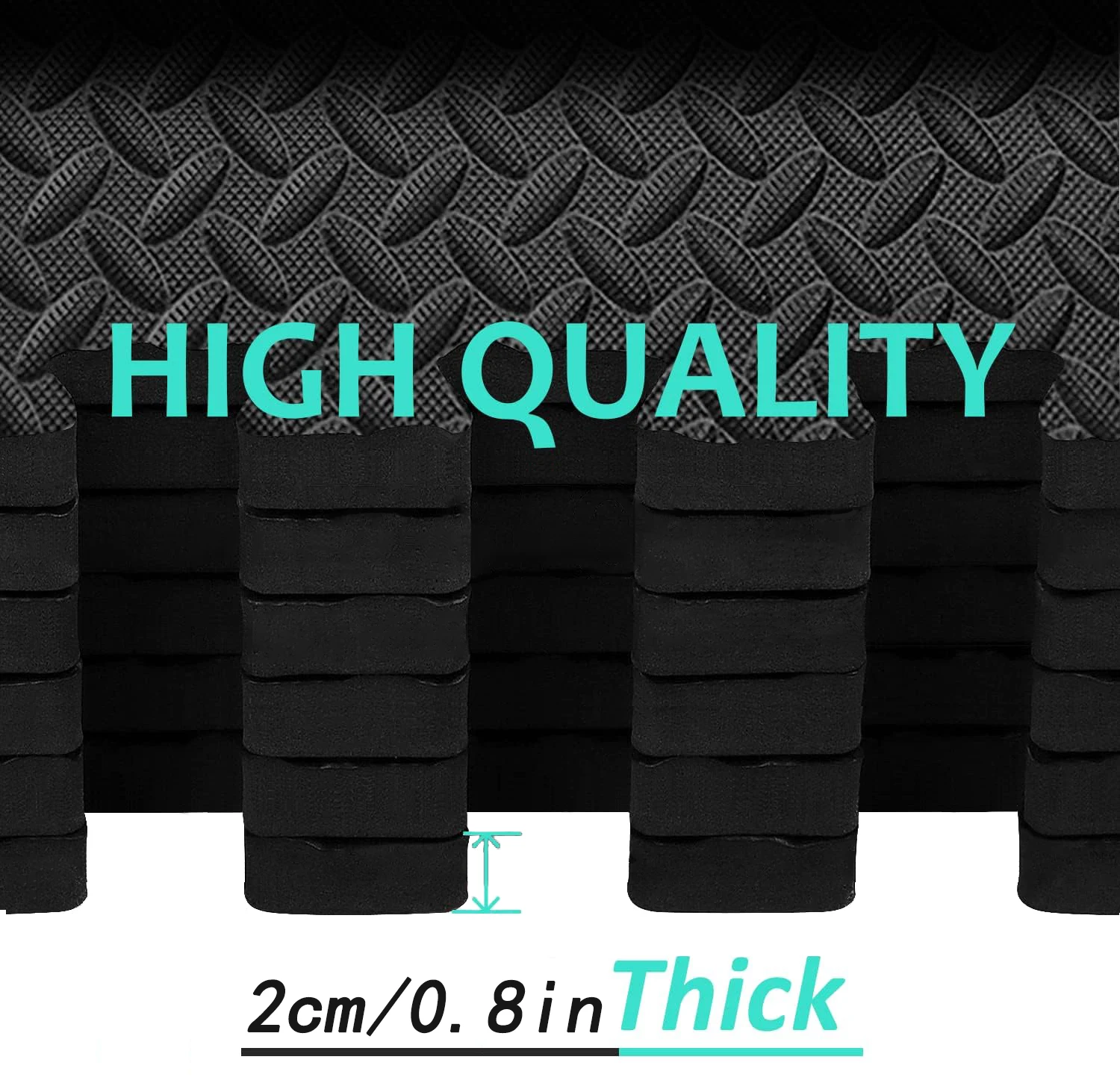 2.5cm 16pcs 30cm Puzzle Exercise Mat Eva Foam Floor Tiles Non-Toxic Kids Play Padding for Home Fitness Equipment Mat Gym Garage