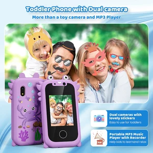 Kids Smart Phone Toys for Girls, TouchScreen Toddler, Cell Phone Learning, Double Camera, Music Player Game, Christmas Gifts 10 Main Mini Cell Phone Sales - №9