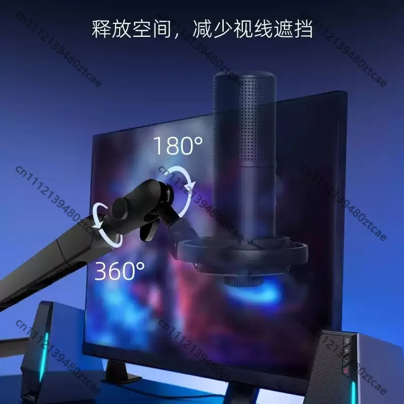 Live Microphone Stand, Low Position Desktop Boom Arm Mic Holder, Aluminum Alloy 2/3 Section Universal Adjustable Bracket