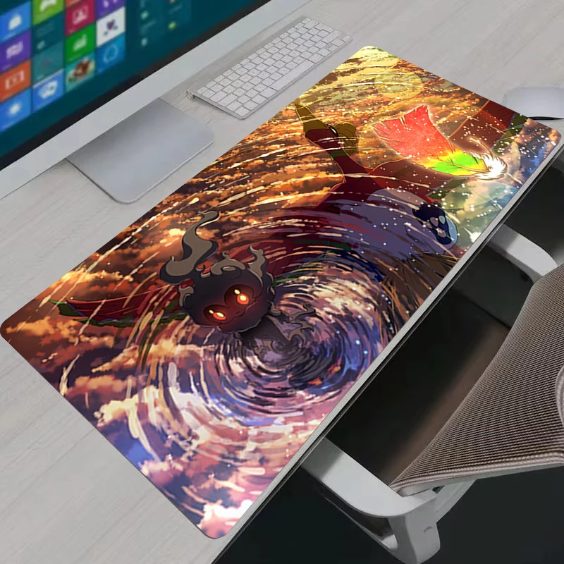 Large Mouse Pad P-pokemon Ho Oh Gamer Computer Desk Mat Office PC Cabinet Table Keyboard Laptop Carpet XXL Gaming Mousepad