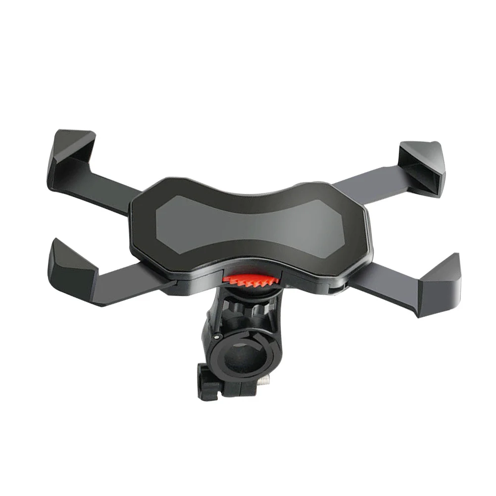 

Shockproof Phone Stand for Bike Various Devices Non-slip Black Easy Install Motorcycle Bicy Holder Steady Reusable Car