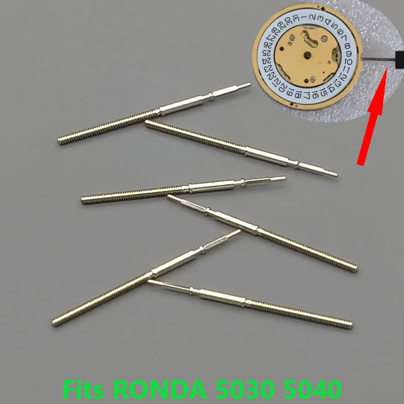 2/4pcs RONDA 5030 5040 Movement Crown Stem Spare Parts Fits RONDA 5030 5040 Movement Watch Replacement Watch Crown Stem Parts