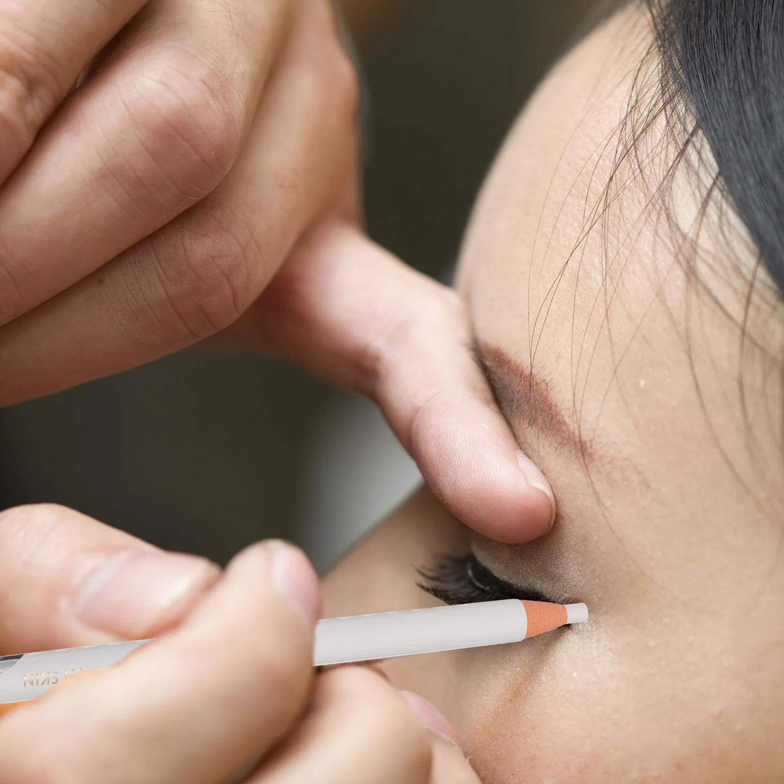 Crayon à sourcils blanc, Eyeliner Peel-Off, imperméable, surligneur longue durée, stylo de maquillage pour ombre à paupières précise, 3 pièces