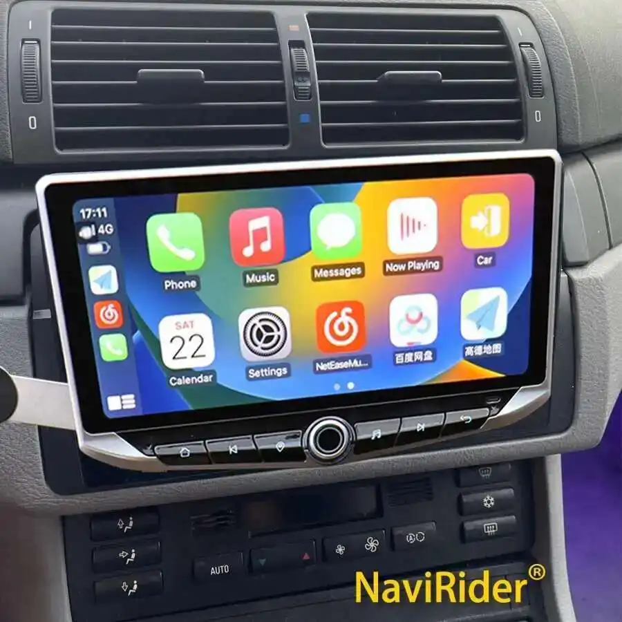 Radio  Car 10.88" Android 14 Screen 2Din Multimedia GPS DSP Autoradio Video Player For BMW E46 M3 318/320/325/330/335 Carplay 4G