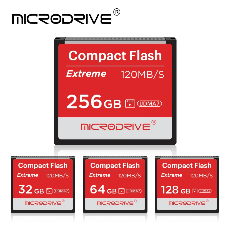 بطاقة الذاكرة 128 جيجابايت 64 جيجابايت 32 جيجابايت CF بطاقة فلاش مدمجة عالية السرعة للغاية 256 جيجابايت UDMA7 فيديو عالي الدقة لكاميرا كانون ونيكون
