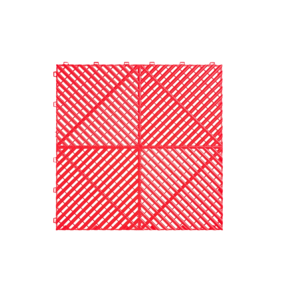 400x400x18mm Floor Garage Tile Plastic Anti-Slip Garage Slabs Waterproof Interlocking Drainage Mat For Car Parking Wokshop